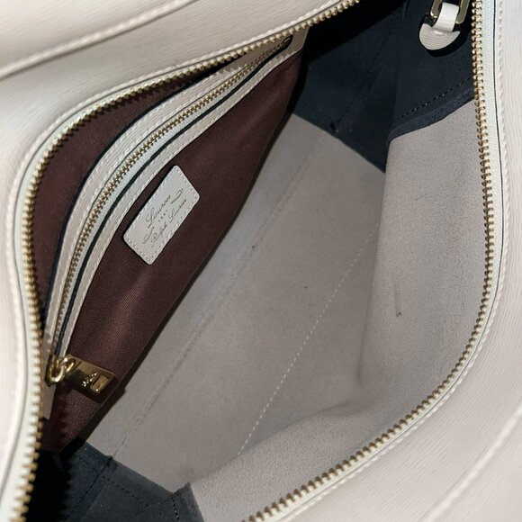 LRL Lauren Ralph Lauren Black and Ivory Handbag Purse Tote - Picture 8 of 8